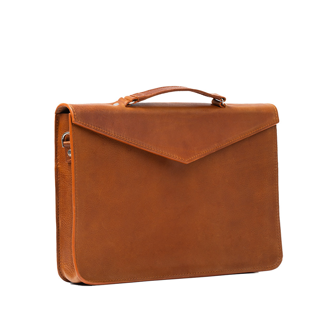 Leather Briefcase by Maxara