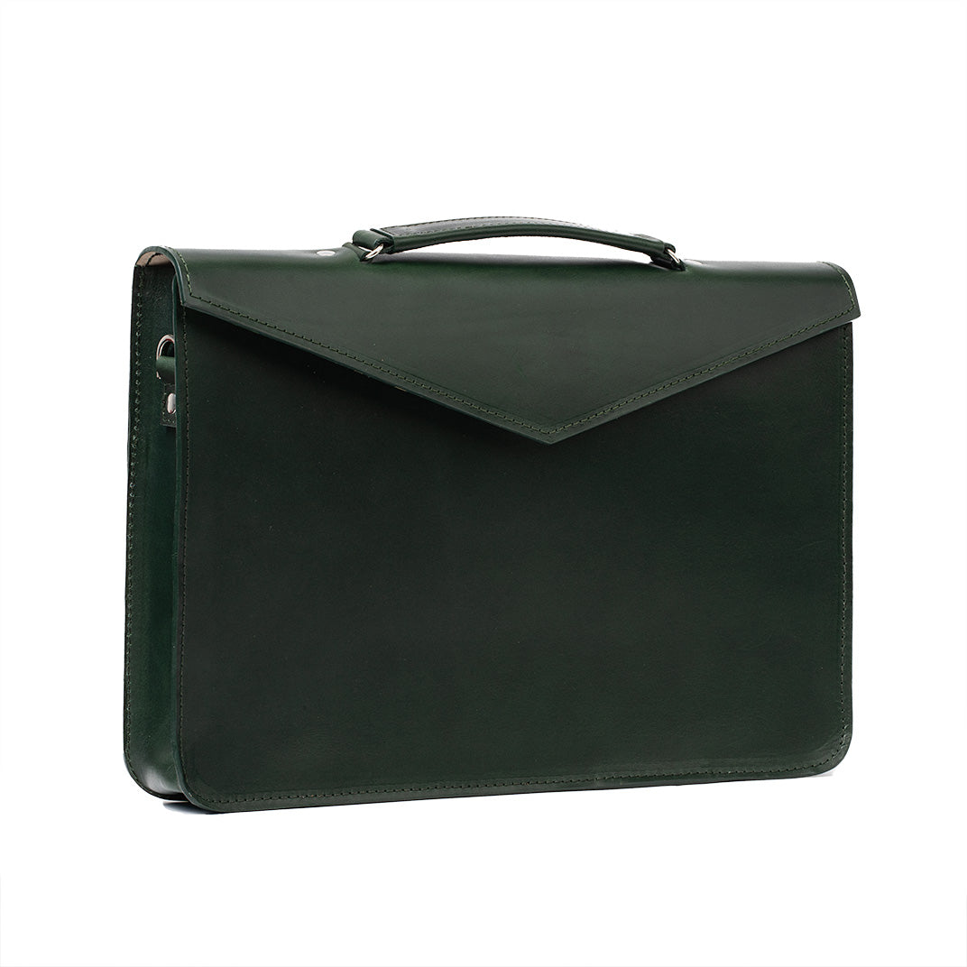 Leather Briefcase by Maxara
