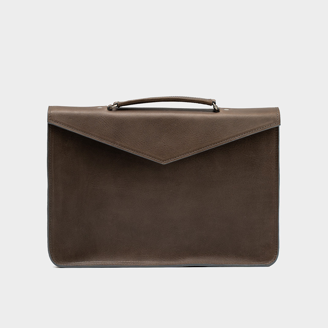 Leather Briefcase by Maxara