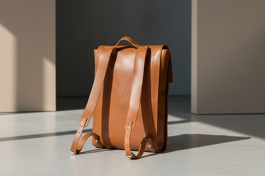 Leather Laptop Backpack - The Minimalist by Maxara