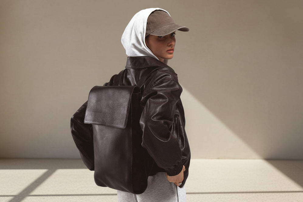 Leather Laptop Backpack - The Minimalist by Maxara