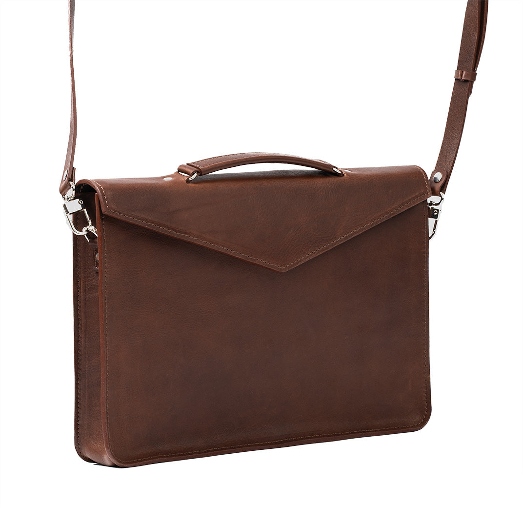 Leather Briefcase by Maxara